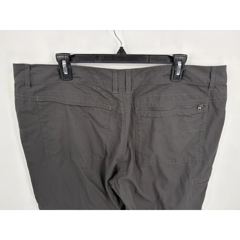 North Face Convertible Cargo Hiking Pants Men's Black Paramount 40x30, Short